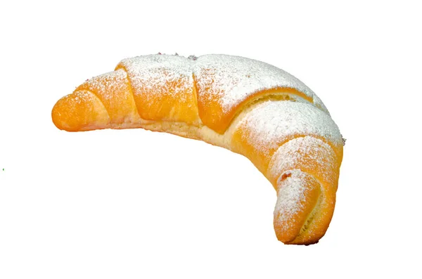 Croissant Isoliert Auf Weißem Hintergrund — Stockfoto