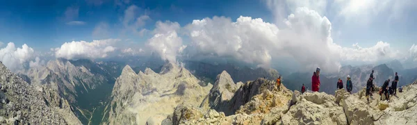 Mont Blanc France Juillet 2016 Vue Panoramique Sur Les Alpes — Photo
