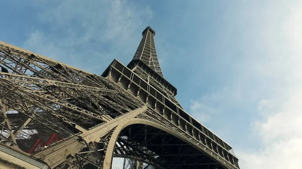 Increíble Vista Cinematográfica Torre Eiffel Parisina Durante Día — Foto de Stock