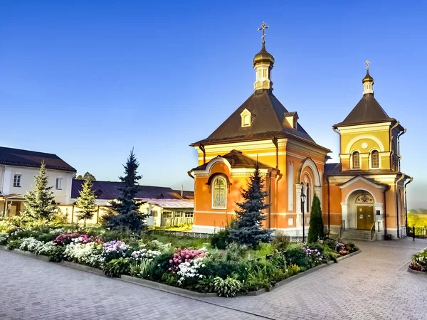 Kościół Cześć Przemienienia Pańskiego Optiny Monastery Federacja Rosyjska — Zdjęcie stockowe