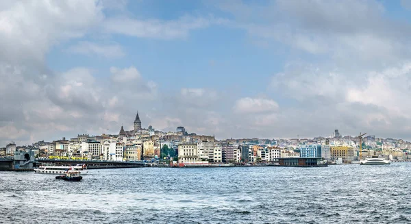 Törökország Istanbul Galata Híd Torony Karakoy Városra Kerület — Stock Fotó