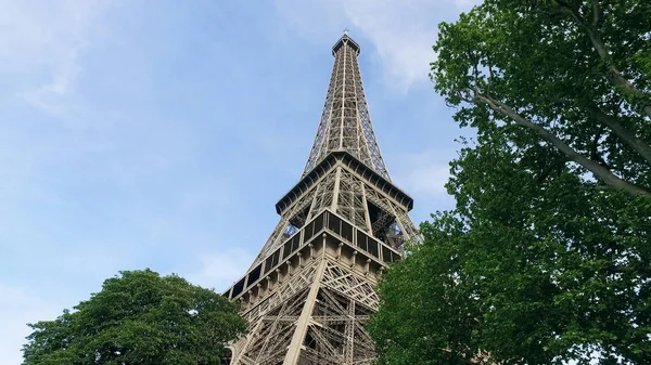 Vue Imprenable Sur Tour Eiffel Parisienne Jour — Photo