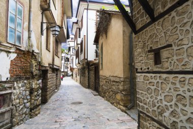 Ohrid, Makedonya'nın eski şehir caddede