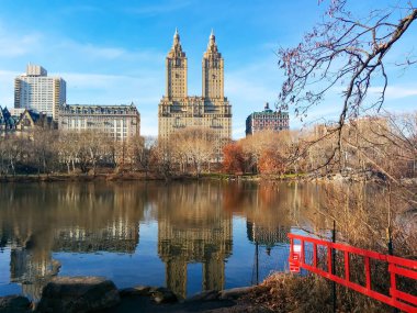 Central Park Manhattan, New York'ta kısmi görünümü