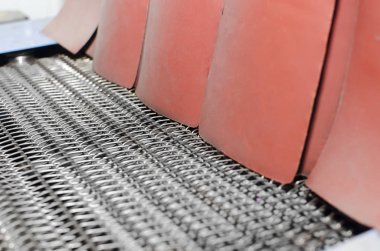 Modern konveyör bant sanayi iç detay