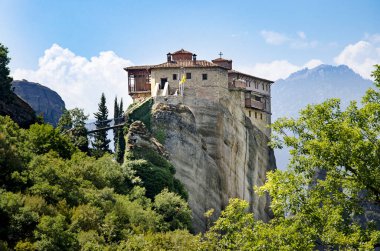 Ünlü din landmark Manastırı Meteora Yunanistan