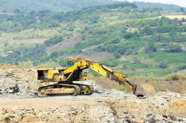Bir Kazıcı bir kireç ocağında