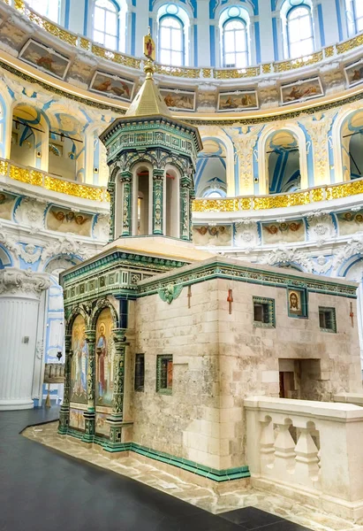 在新耶路撒冷修道院的复活大教堂的内部 莫斯科地区的 Ista — 图库照片