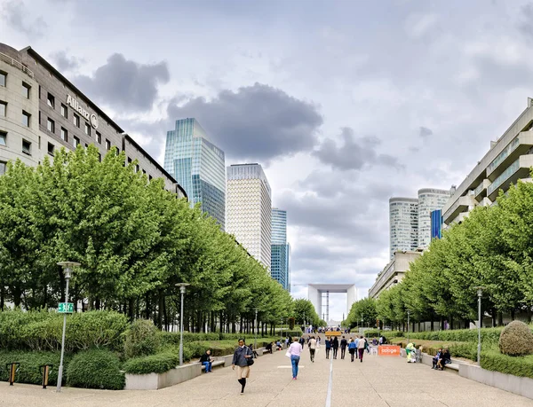 París Francia Circa Mayo 2017 Vista Panorámica Plaza Distrito Defence — Foto de Stock