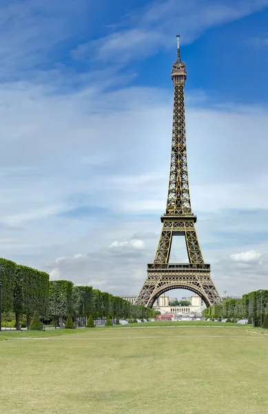 París Francia Circa Mayo 2017 Vista Icónica Torre Eiffel Durante — Foto de Stock