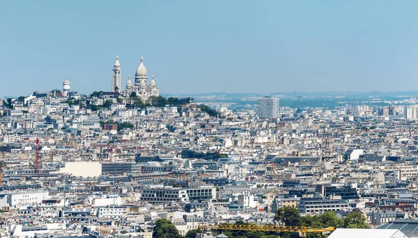 Vue Aérienne Panoramique Paris Jour — Photo