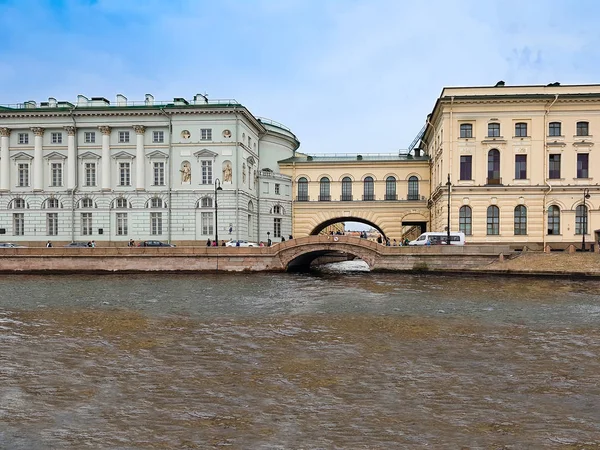 Вид Будівлю Палацу Ермітаж Річки Нева Санкт Петербург Росія — стокове фото
