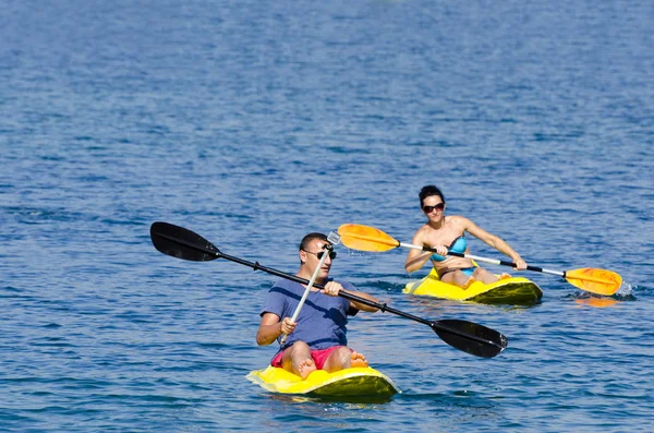 Kayak Voyageur Dans Océan Thaï — Photo