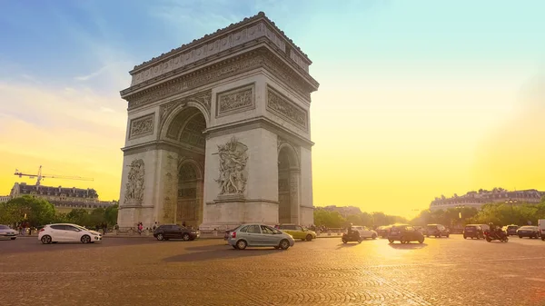 Paris França Maio 2017 Pôr Sol Cidade Paris Com Famoso — Fotografia de Stock