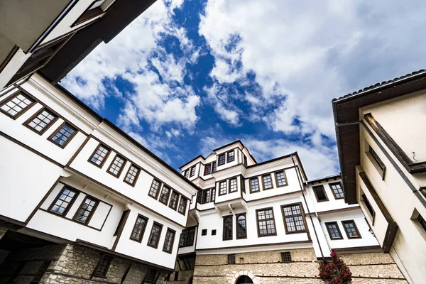 Arquitetura Genérica Casa Tradicional Urania Antiga Cidade Ohrid Macedônia Fyr — Fotografia de Stock