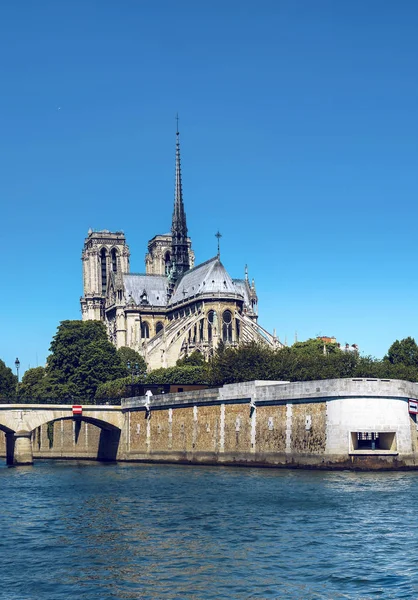 Notre Dame Paris Pionowe — Zdjęcie stockowe