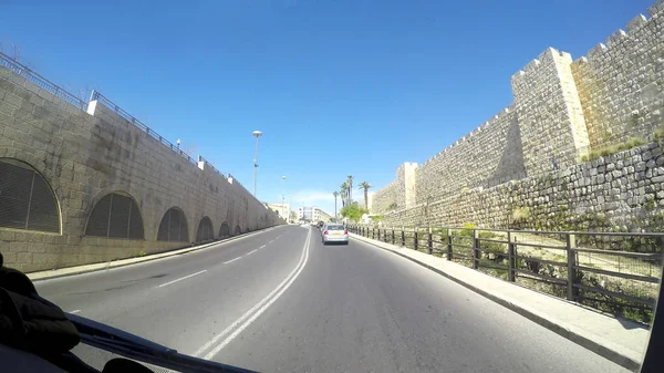 Guidare Sulla City Street Gerusalemme Israele — Foto Stock