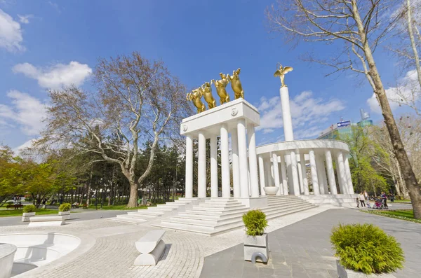 Denkmal Der Gefallenen Helden Skopje Mazedonien — Stockfoto