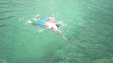 Açık gezinme, yavaş yüzme spor adamı