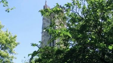 Saint-jacques tur, paris, Fransa, 4 arrondissement bulunan bir anıt