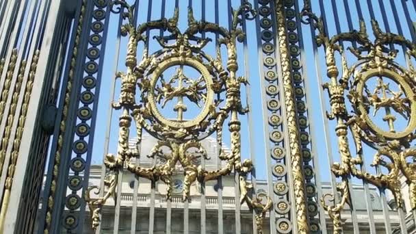 Porta Ingresso Del Palais Justice Parigi Francia Nella Soleggiata Giornata — Video Stock