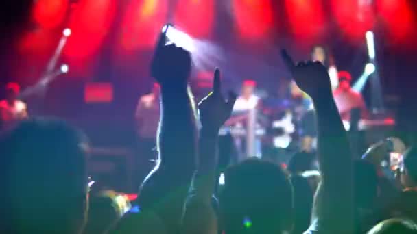 Kalabalık Konser Dikiz Alkışlar Kamu Konser Bilet Yok Olay — Stok video