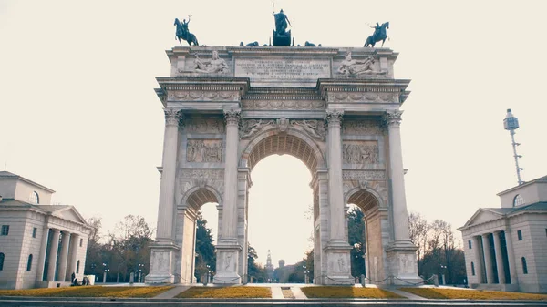 Arco Paz Arco Della Pace Uno Los Monumentos Más Famosos — Foto de Stock