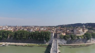 Roma yerlerinden Sant Angelo terasından panoramik görünüm