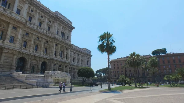 Rome Italy June 2017 Architecture Historic Center Piazza Cavour Central — Stock Photo, Image