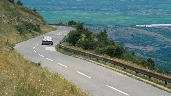 Kocani Macedonia Jun 2018 Wyścig Samochód Dużą Prędkością Wzgórza Wspinaczki — Zdjęcie stockowe