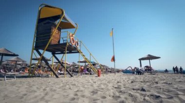 Hayat koruma kule üzerinde lüks beach resort, Arnavutluk'ta Durres