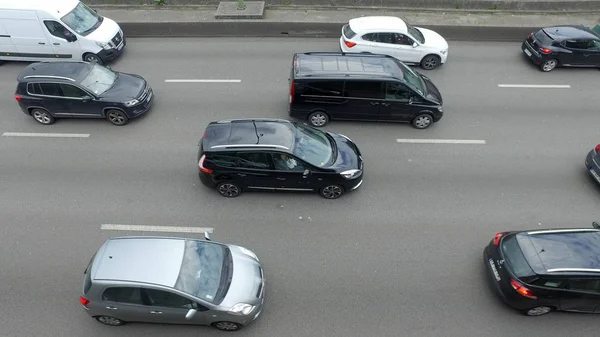 Paris Frankrijk Mei 2017 Verkeersopstopping Stad Parijs Buurt Van Congrespaleis — Stockfoto