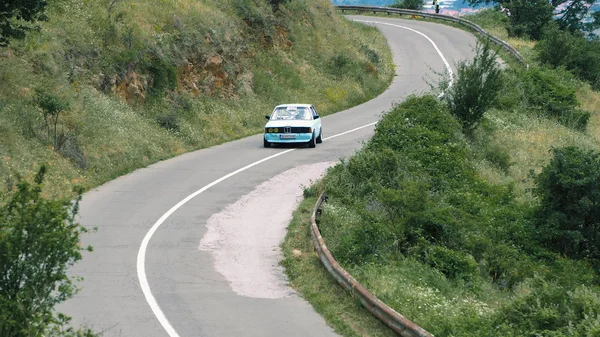 Kocani Macedonia Junio 2018 Coche Deportivo Costumbre Conducir Rápido Carrera — Foto de Stock