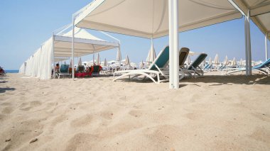 Lüks beach resort sahne
