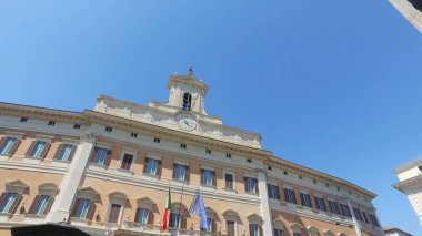 Rome, Italy  The Palazzo Montecitorio is the seat of the Italian Chamber of Deputies clipart
