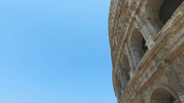 Venkovní Fasáda Colosseum Lidi Dávné Mezníky Říma — Stock fotografie