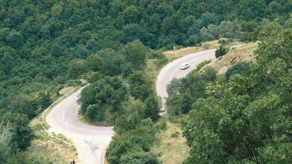 Kocani Macedonia Jun 2018 Custom Sport Car Driving Fast Hill — Stock Photo, Image
