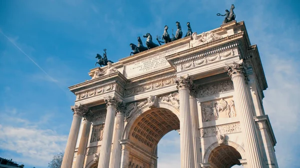 Porta Garibaldi También Conocida Como Porta Comasina Una Puerta Ciudad — Foto de Stock