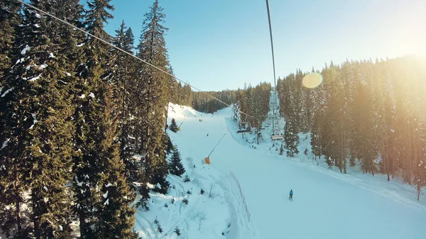 Pov Trajet Remontées Mécaniques Bansko Bulgarie — Photo