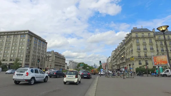 Paris Frankrike Maj 2017 Paris Trafiken Avenue Charles Gaulle Dagen — Stockfoto