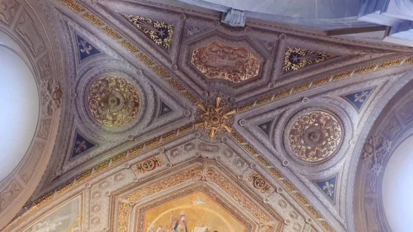 Рим Италия Июня 2017 Внутренний Вид Картины Потолок Музее Ватикана — стоковое фото