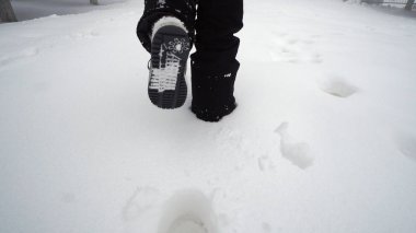 park karda yürürken