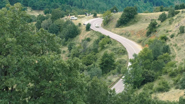 Kocani Macedonia Junio 2018 Coche Deportivo Costumbre Conducir Rápido Carrera —  Fotos de Stock