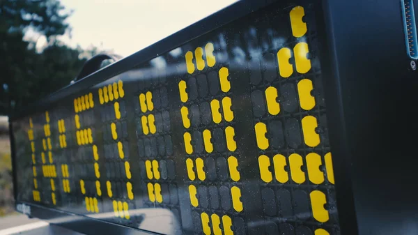 Counter Car Race Track Closeup Cinematic Dof — Stock Photo, Image