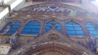 Giriş kapısı, Kilisesi, Saint Severin Latine Paris'te quartier içinde,