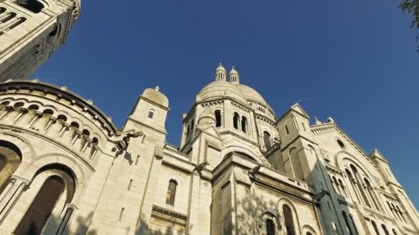 Montmartre Fransa Daki Basilica Sacre Coeur — Stok video