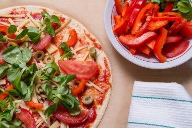 Kitcken masada ham pizza