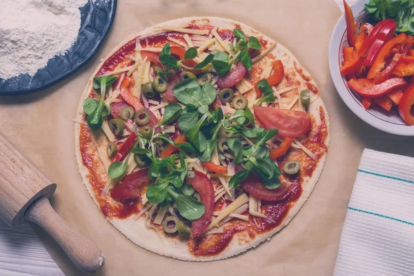 Kitcken masada ham pizza