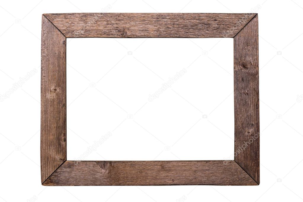 Antique old wood frame