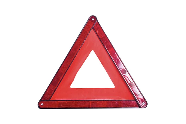 赤三角形の警告記号 — ストック写真